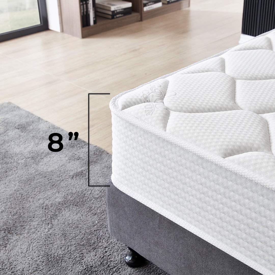 Full Size 8-Inch Memory Foam & Spring Hybrid Mattress R373612