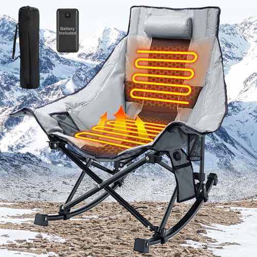 Oversize Heated Rocking Camping Chair B542