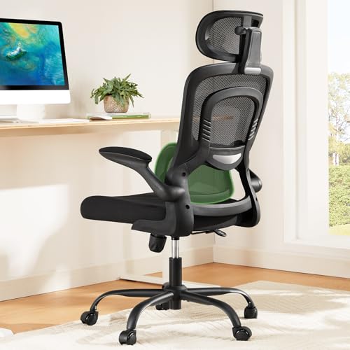 Black Ergonomic Office Chair with Lumbar Support Q41151