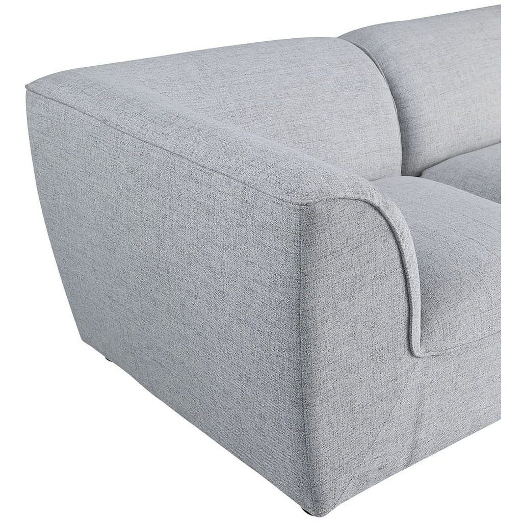 Grey Linen Textured Modular Sectional T26844