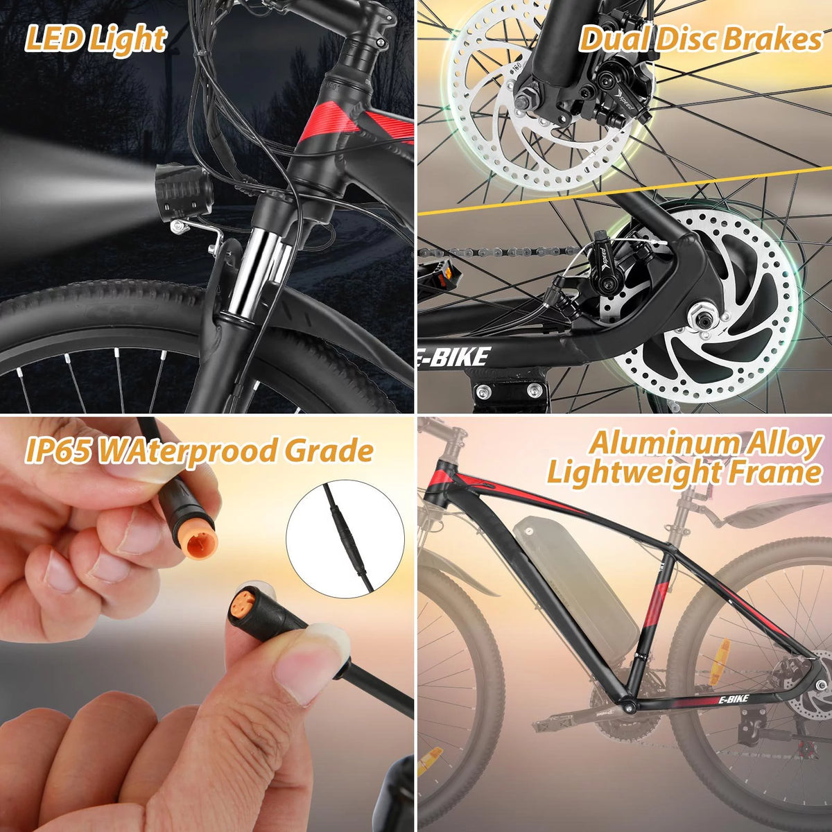 500W 21-Speed 27.5" Electric Mountain Bike D2994