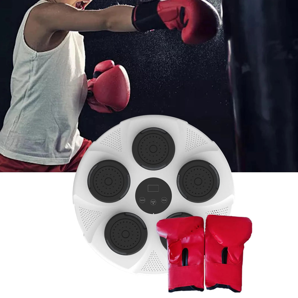 Music Boxing Machine Wall Target RGB Light Boxing Trainer White Q507