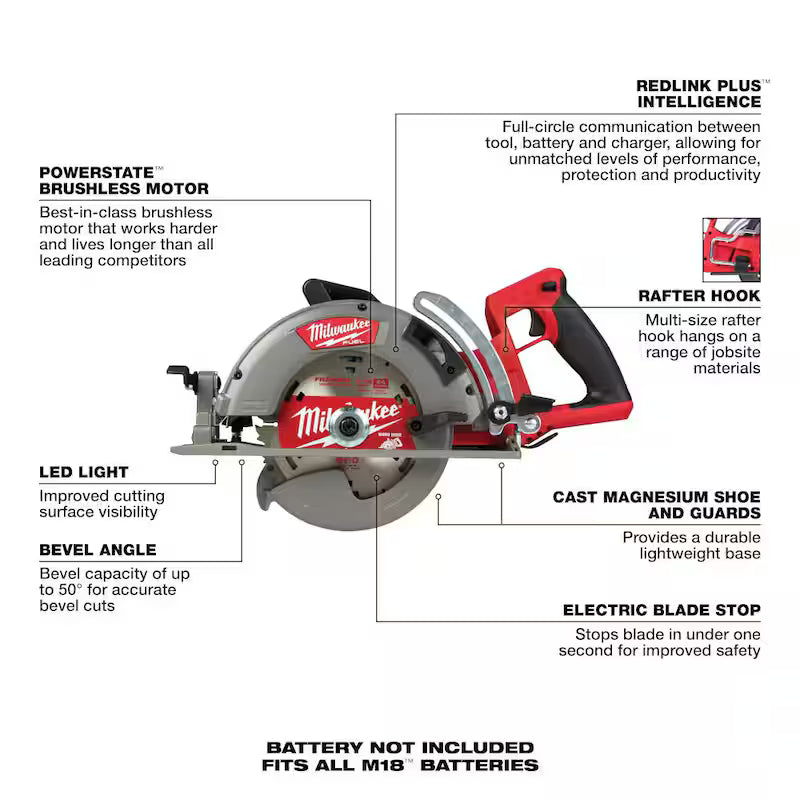 18V Cordless 7-1/4 in. Circular Saw and SDS Plus Rotary Hammer E6503