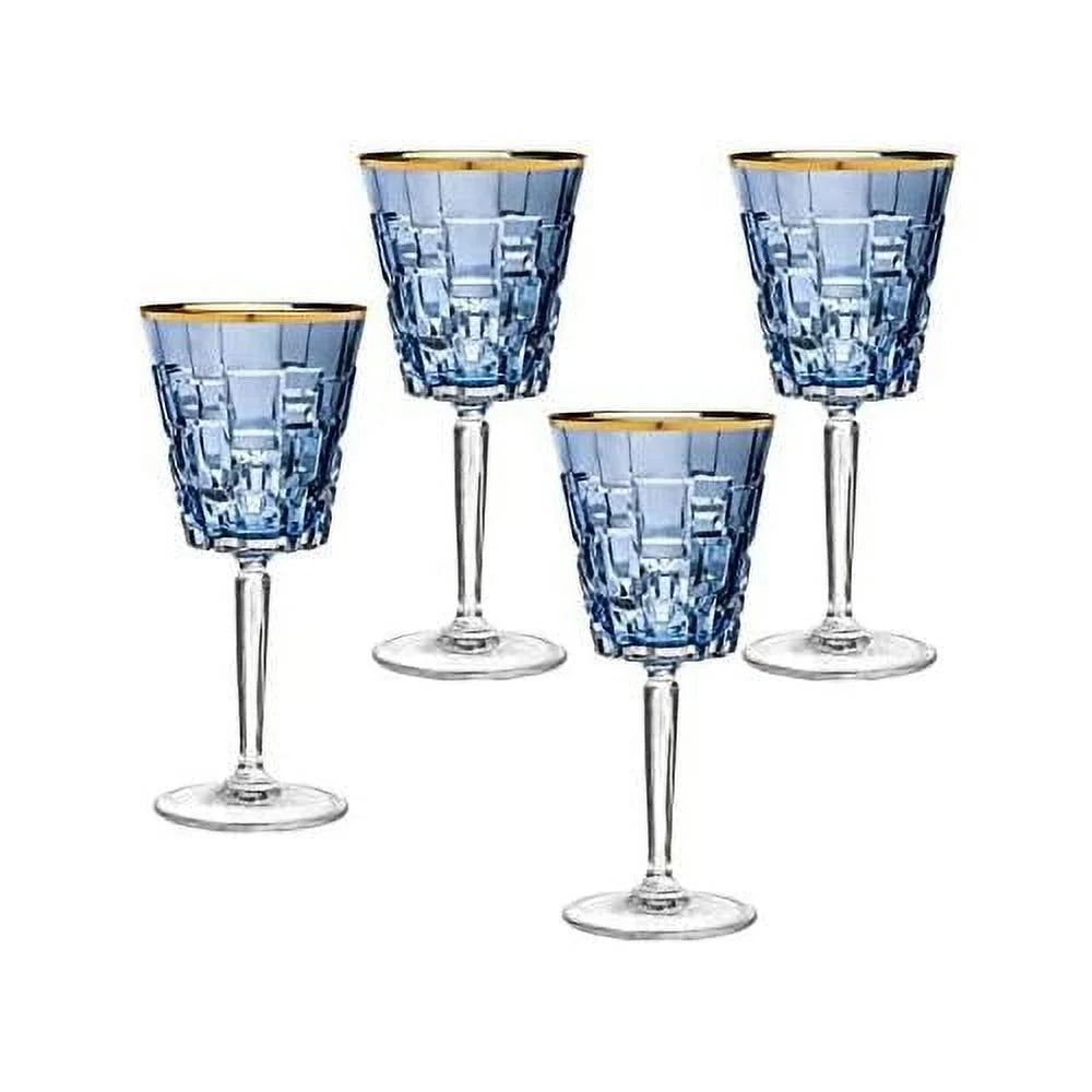 Blue Set Of 4 Wine Glasses H166240