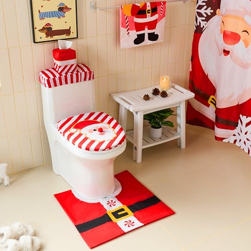 5 Pieces Christmas Bathroom Decoration Set B18114