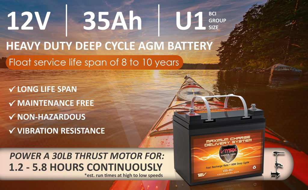 12 Volt 35AH AGM U1 Battery E103078