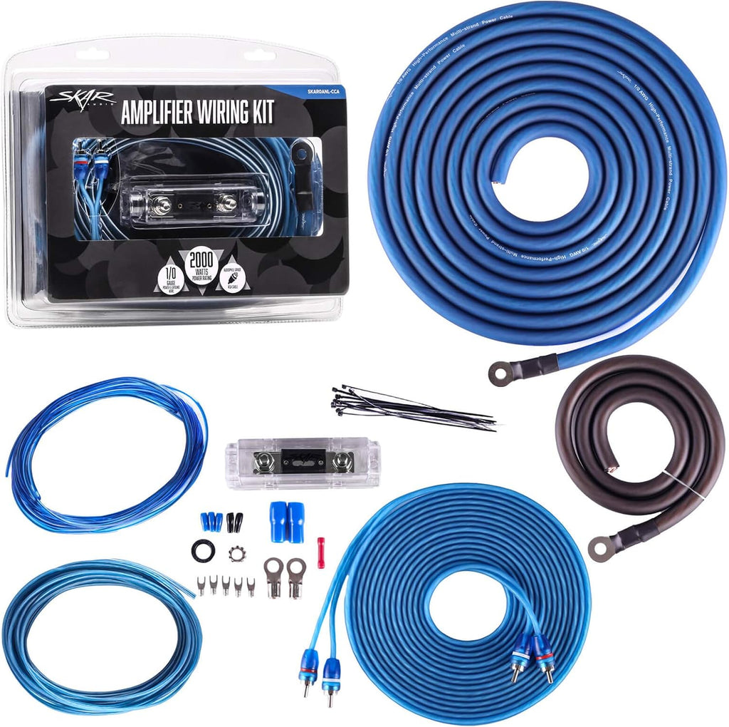 1/0 Gauge CCA Amplifier Installation Wiring Kit E9975
