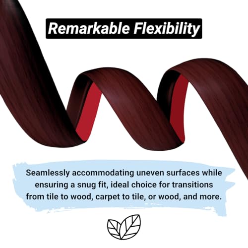 Self Adhesive Floor Transition Strip Edge Trim 120 inches Light Brown Coffee U4690