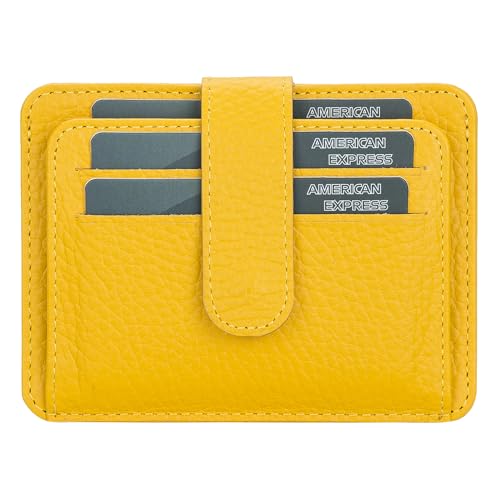 Genuine Leather Slim Card Holder Wallet E431