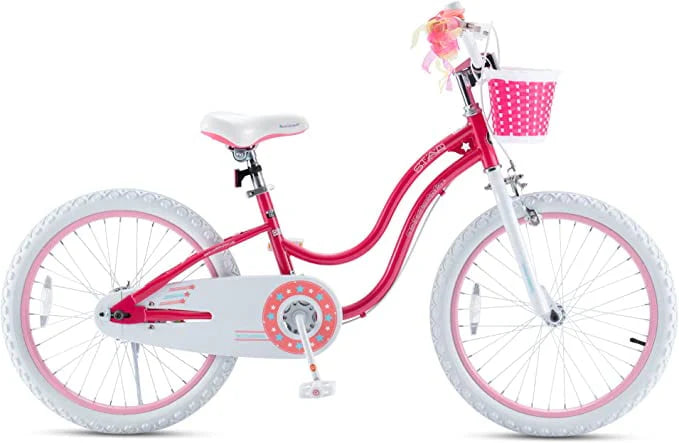 20 Inch Kids Bike with Kickstand Basket Pink C18434
