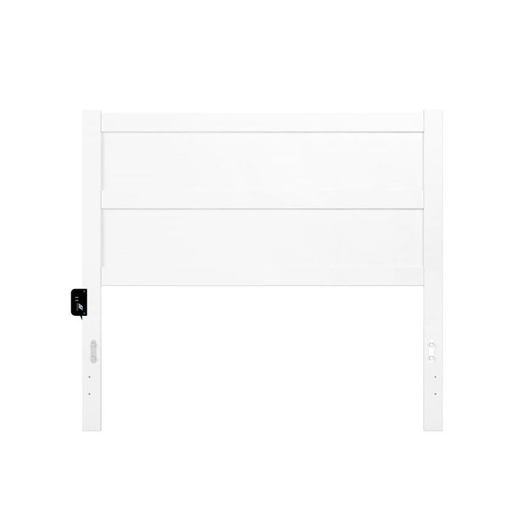 White Wood Full Headboard N60506