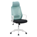 Teal Blue and Black Fabric Mesh Back Office Chair J26013