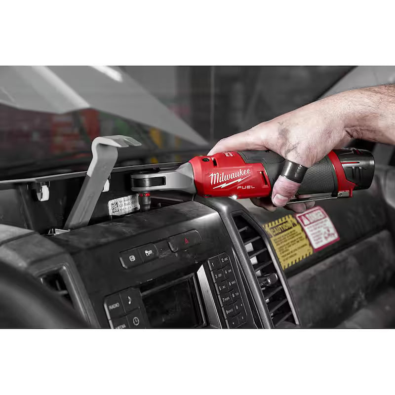 12V Lithium-Ion Brushless Cordless 1/4 in. Ratchet Kit with Batteries, Charger and Bag C79788
