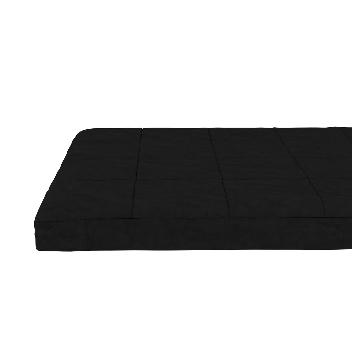 Black Full Size Quilted Microfiber Futon Mattress V7796