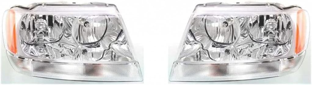 Jeep Grand Cherokee Headlight Assembly 1999-2004 Pair H40249