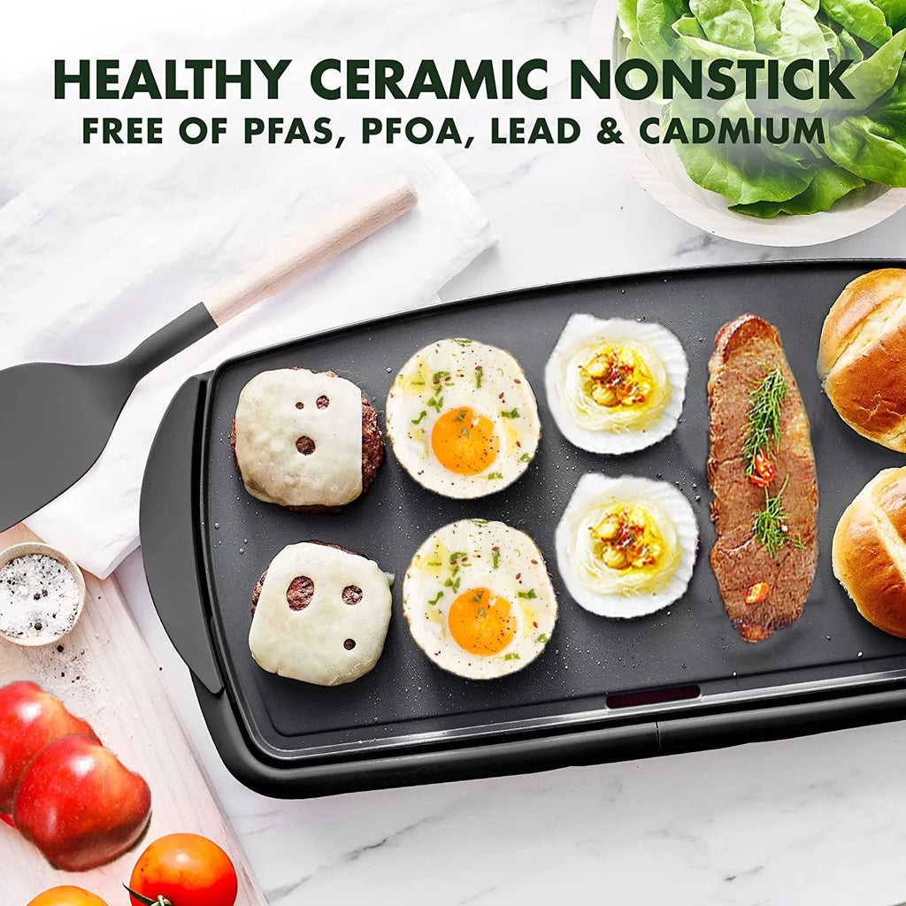 20-Inch Nonstick Ceramic Electric Griddle S469