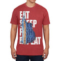 Mens Soft T Shirt Vintage Red J2957