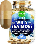 Organic Sea Moss Capsules with Bladderwrack and Burdock Root, 500 mg (60 ct) L2563