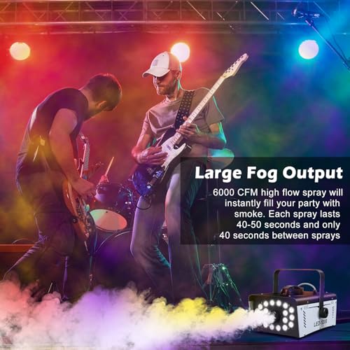 1200W Fog Machine with 18 LED Lights and Remote K970111