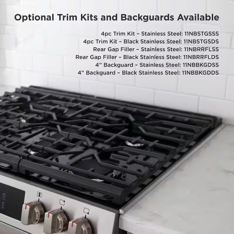 5 Burner Front Control Gas Range with Steam Clean in Stainless Steel Z31428