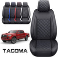 Waterproof Faux Leather Car Seat Covers Full Set Black-White H1986