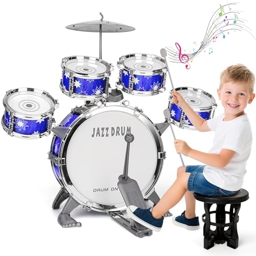Kids Jazz Drum Set with Stool I187