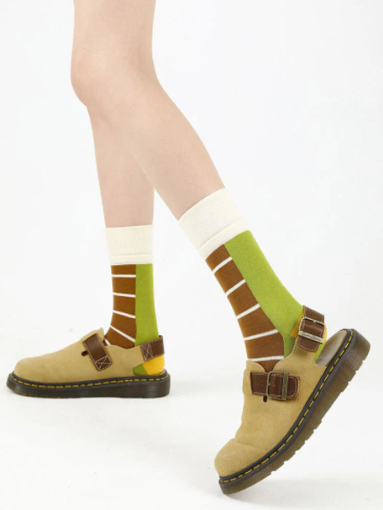 Print Knee-High Socks V729918