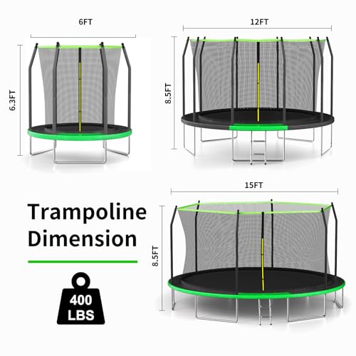 Trampoline with Enclosure Net Z455206