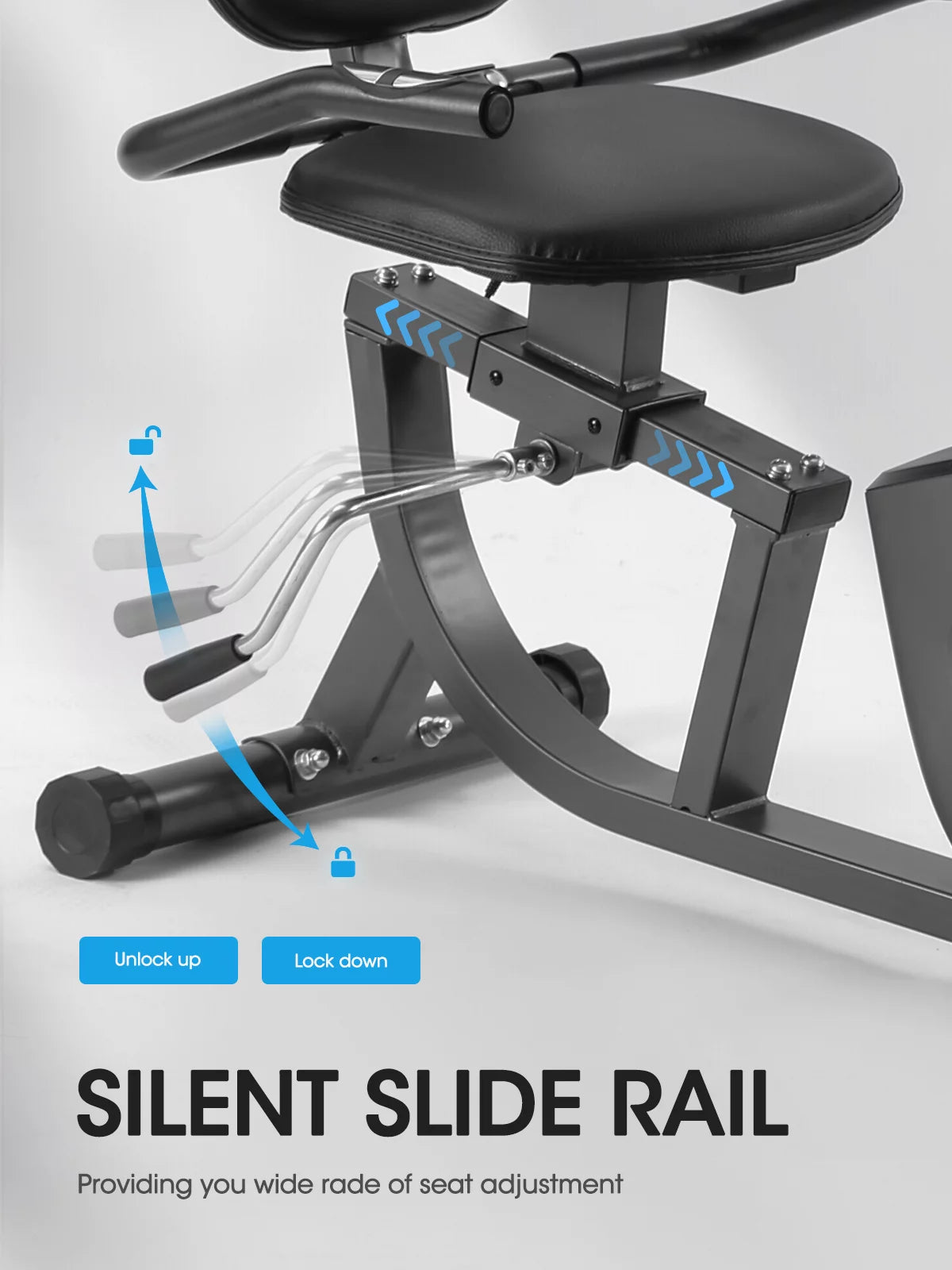 Recumbent Exercise Bike with Pulse Monitor V48172