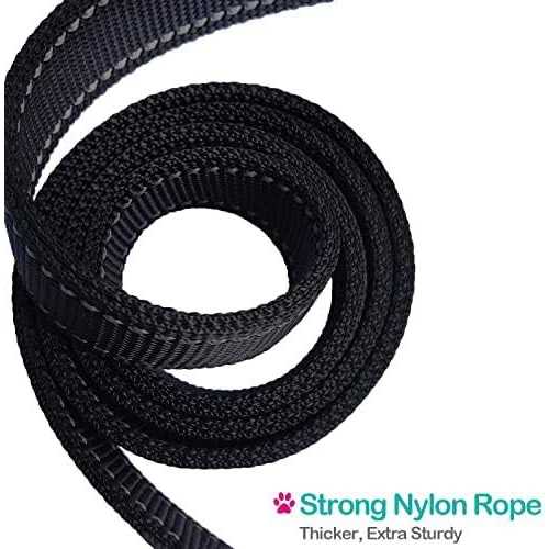 Short Padded Handle Heavy Duty Nylon Dog Leash V544