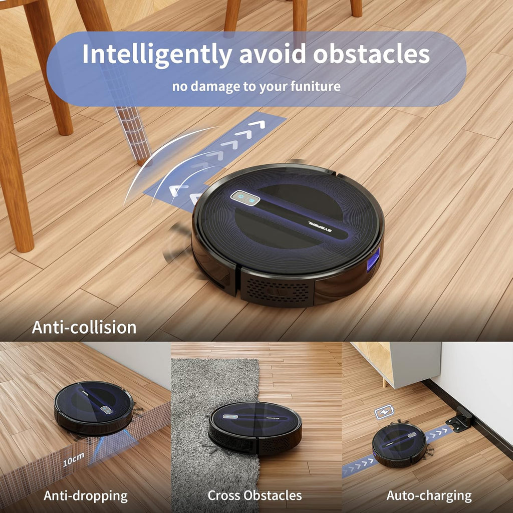 2600Pa Wi-Fi Robot Vacuum Cleaner with Carpet Detection O99061