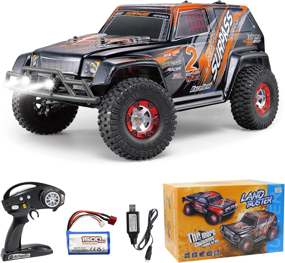 1/12 Scale 4WD Off Road Monster Truck RC Rock Crawler Z8715