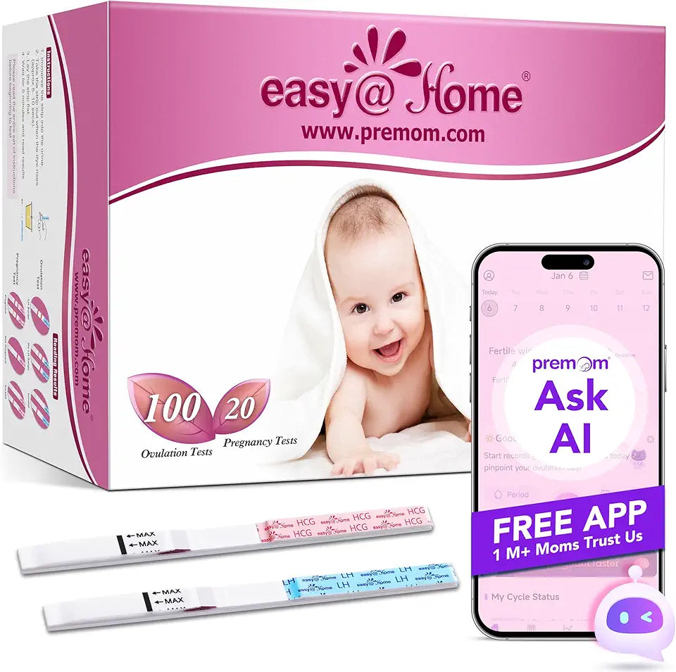 Ovulation Test Strips and Pregnancy Test Strips Combo Kit O71453
