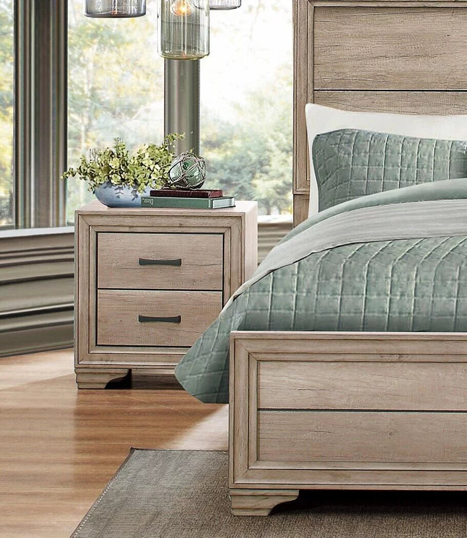 California King 3pc Wooden Bedroom Set Q82575