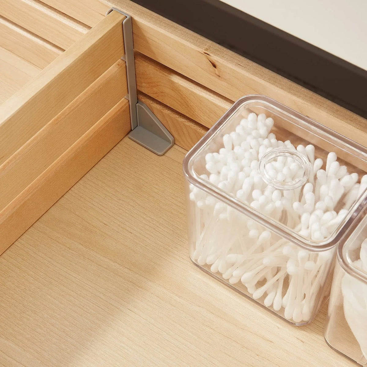 High Gloss Gray Sink Cabinet with 4 Drawers U1291