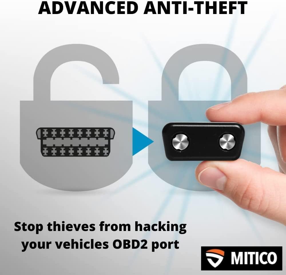 5 Pack Metal OBD2 Port Lock Cap W3483