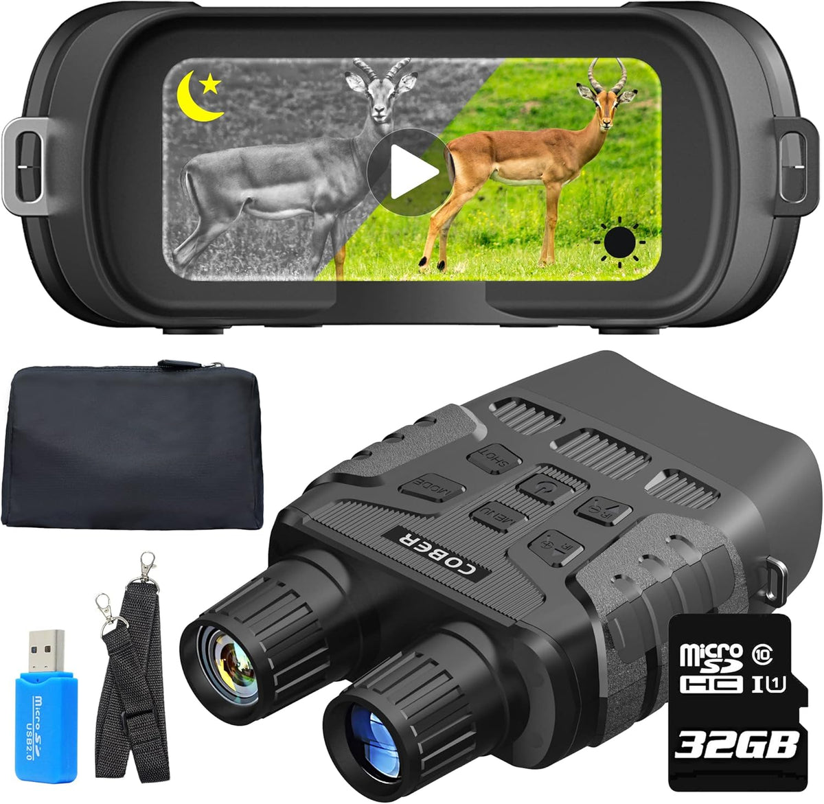 Night Vision Goggles Binoculars with 32 GB Memory Card N7113