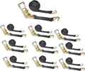 2” x 30’ Double Wire J Hook Ratchet Straps, 4 Pack B846
