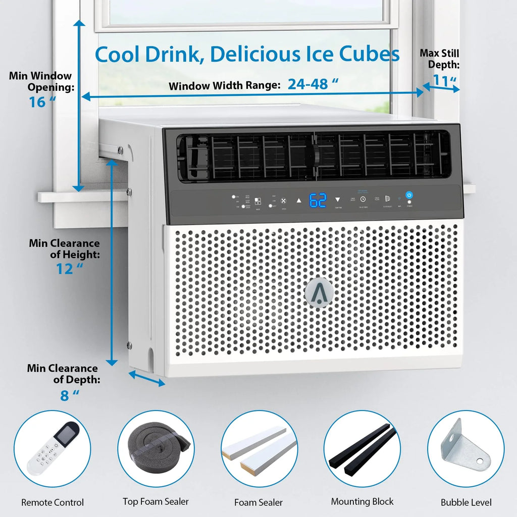 8000 BTU Window Air Conditioner with Remote Control W549583