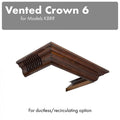 Vented Crown Molding for Wall Mount Range Hood E8538