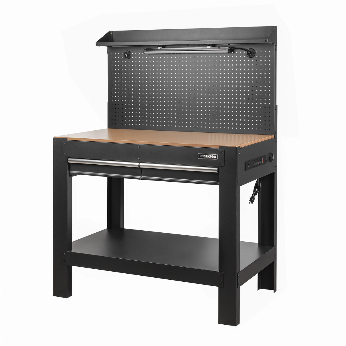 45-in Steel Multipurpose Workbench with LED Light & Power Strip I175