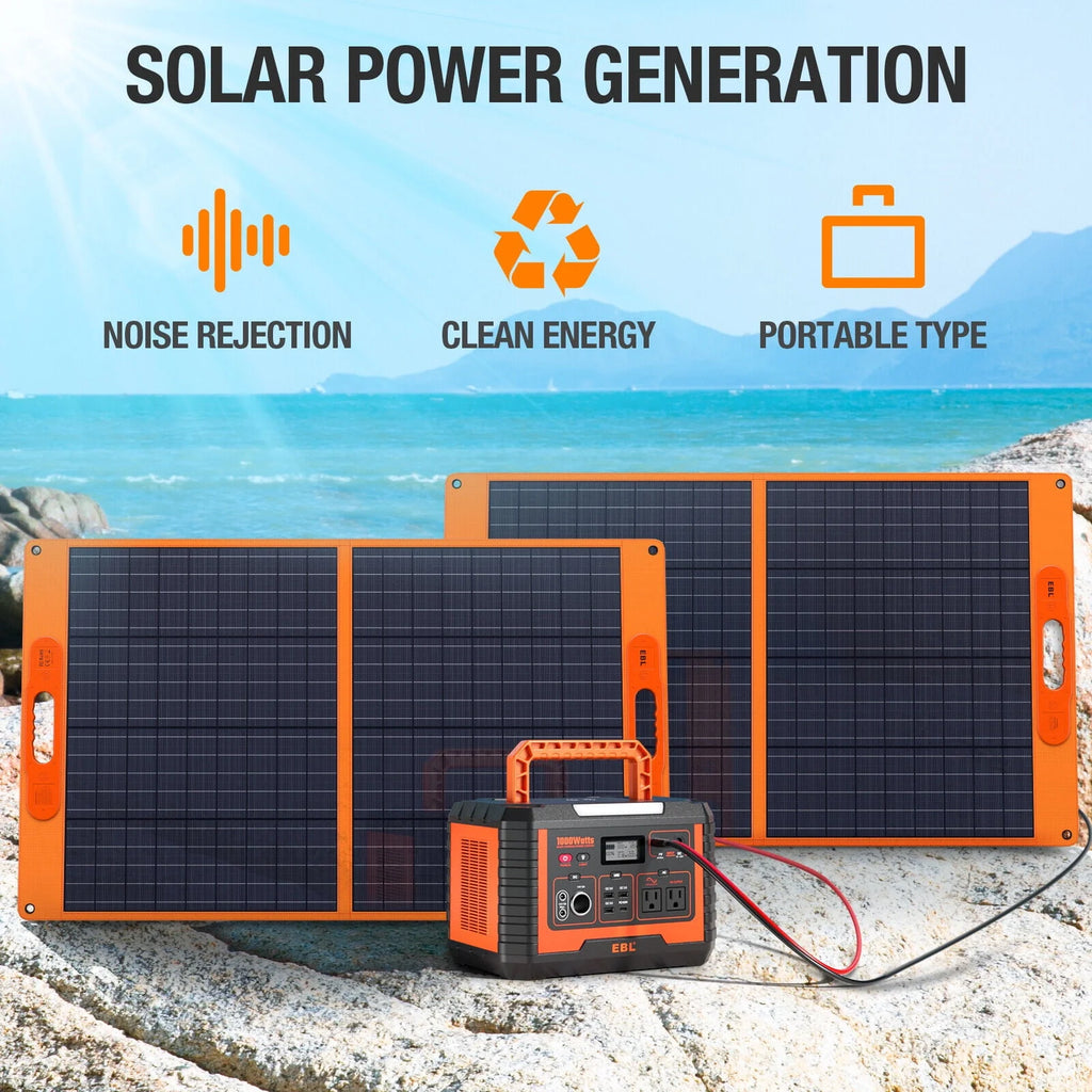 Portable Power Station 1000W Solar Generator 270000mAh Waterproof P16094