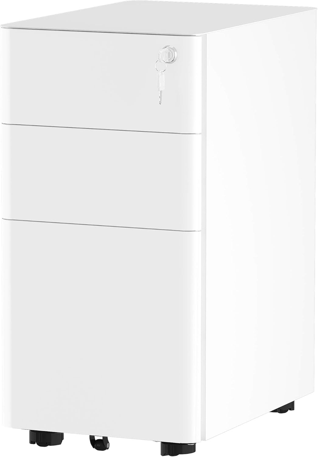 3 Drawer Metal Filing Cabinet with Keys E47739