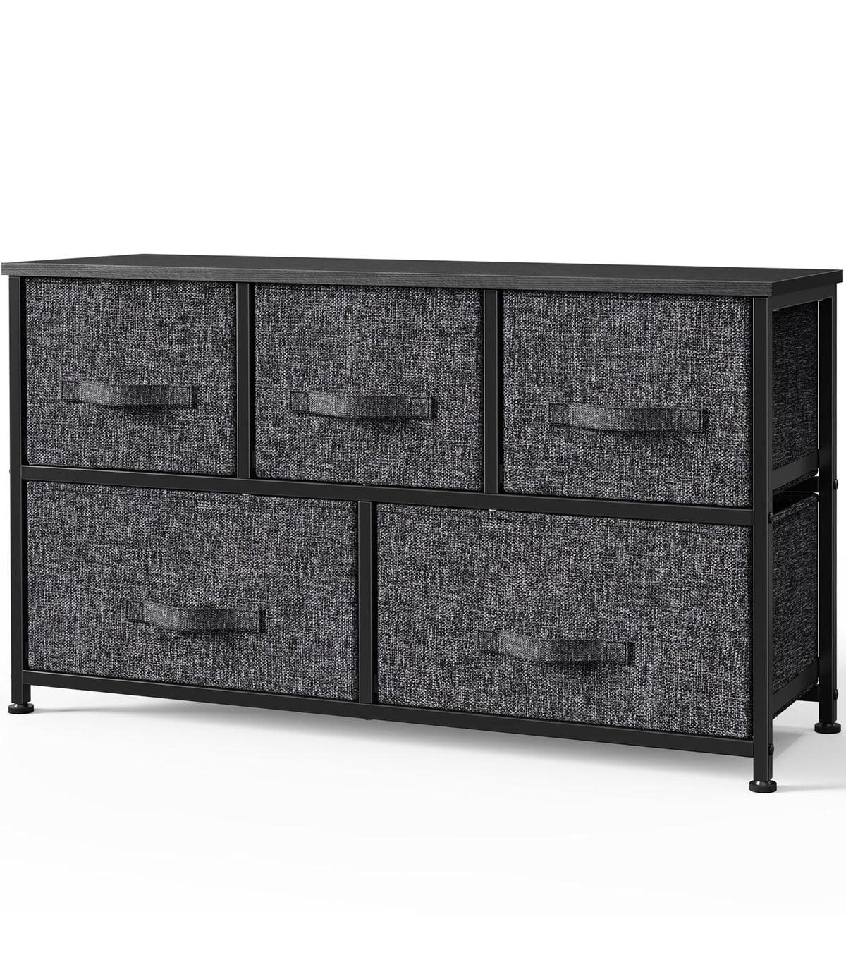 Fabric 5 Drawer Dresser Storage Tower B600231