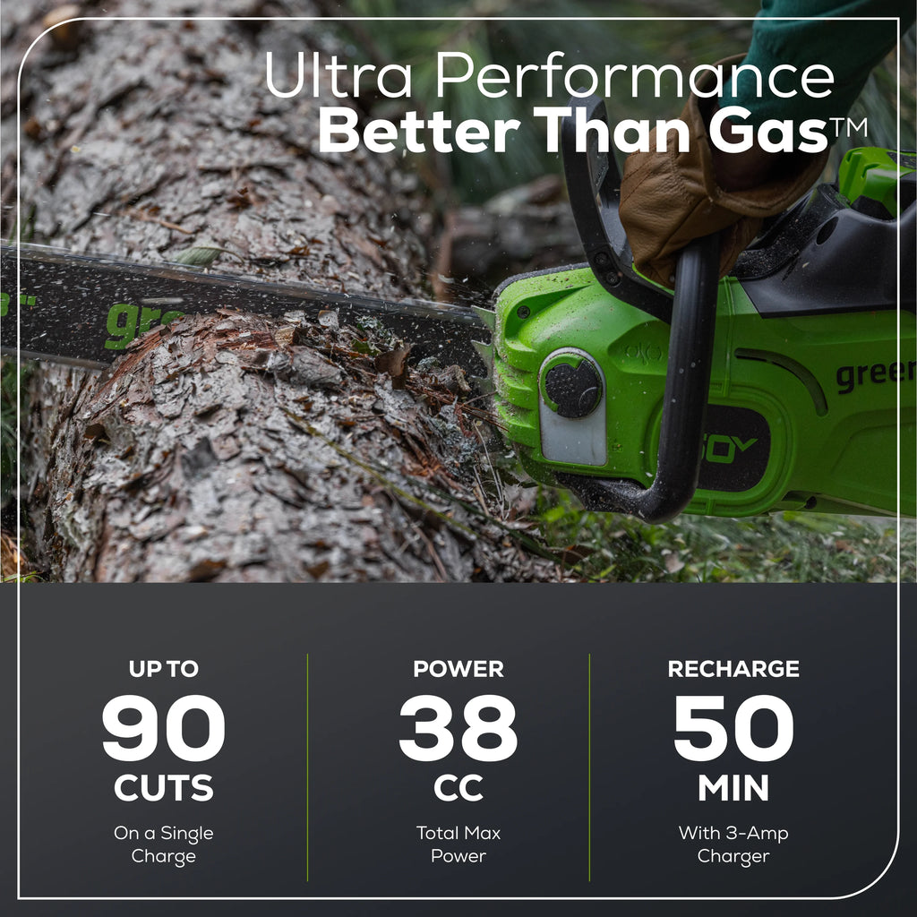 60V Brushless Chainsaw with 2.5 Ah Battery & Charger B996029