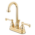 Centerset Bathroom Faucet Polished Brass E305