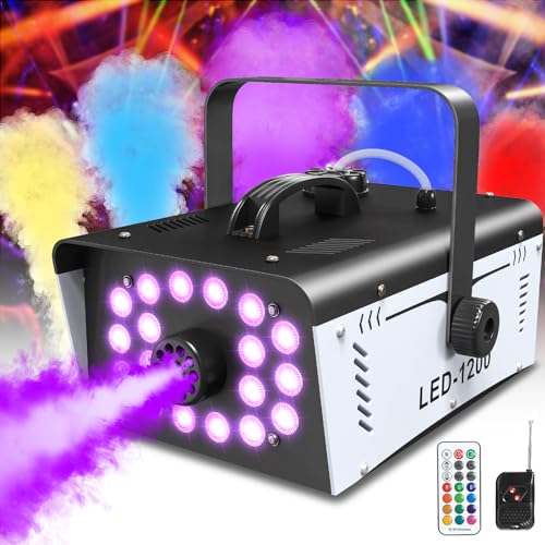 1200W Fog Machine with 18 LED Lights and Remote K970111
