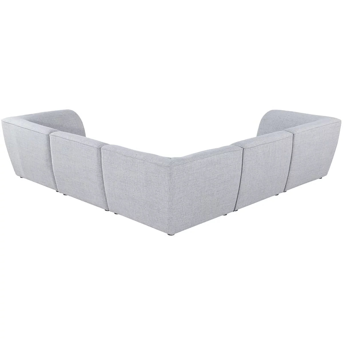 Grey Linen Textured Modular Sectional T26844