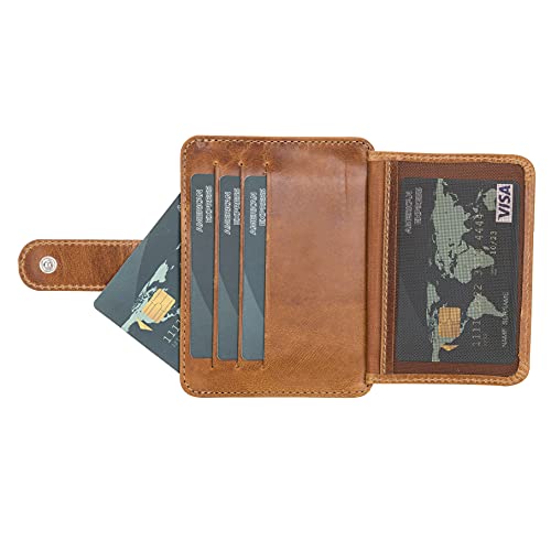 Genuine Leather Slim Card Holder Wallet E431