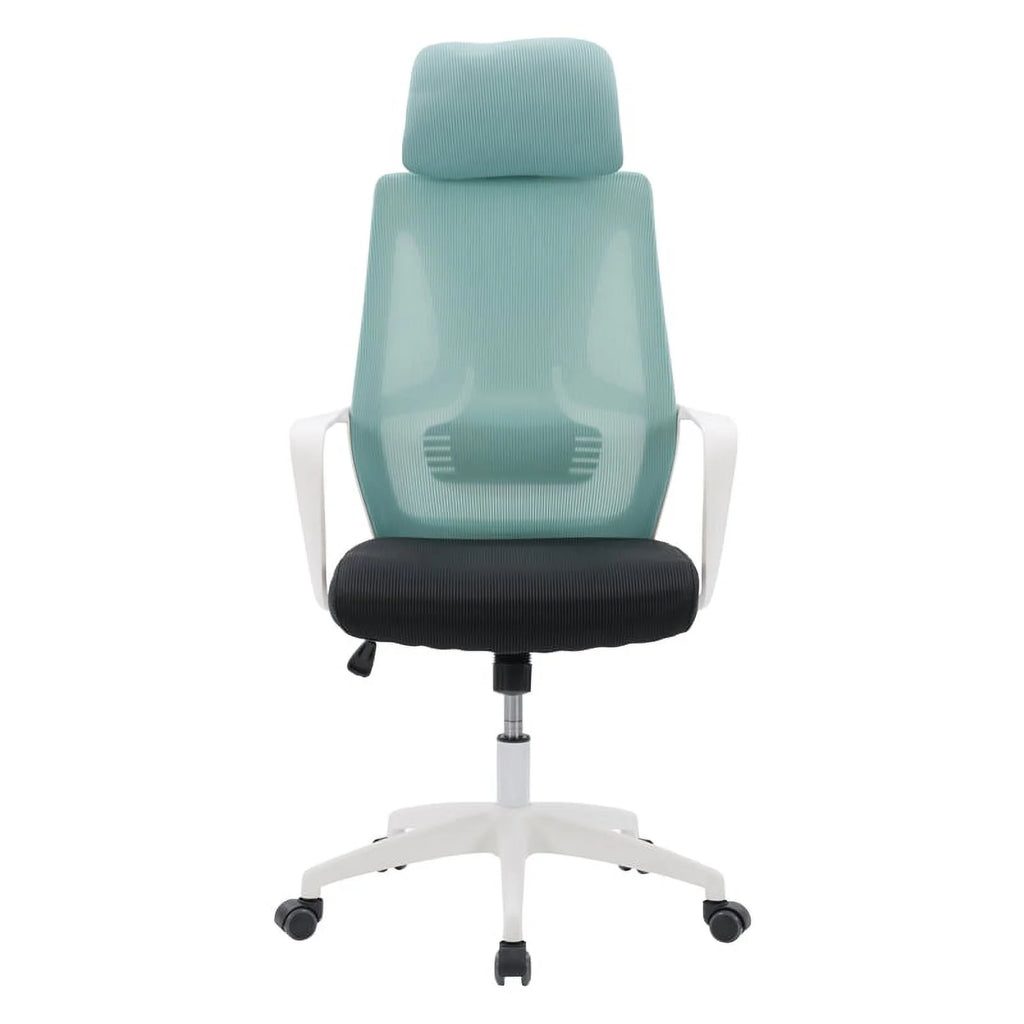 Teal Blue and Black Fabric Mesh Back Office Chair J26013